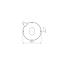 Yooda Rolladen Yooda Adapter und Mitnehmer für Rindwelle Ø40 für Antriebe 35 Serie (A TYP)