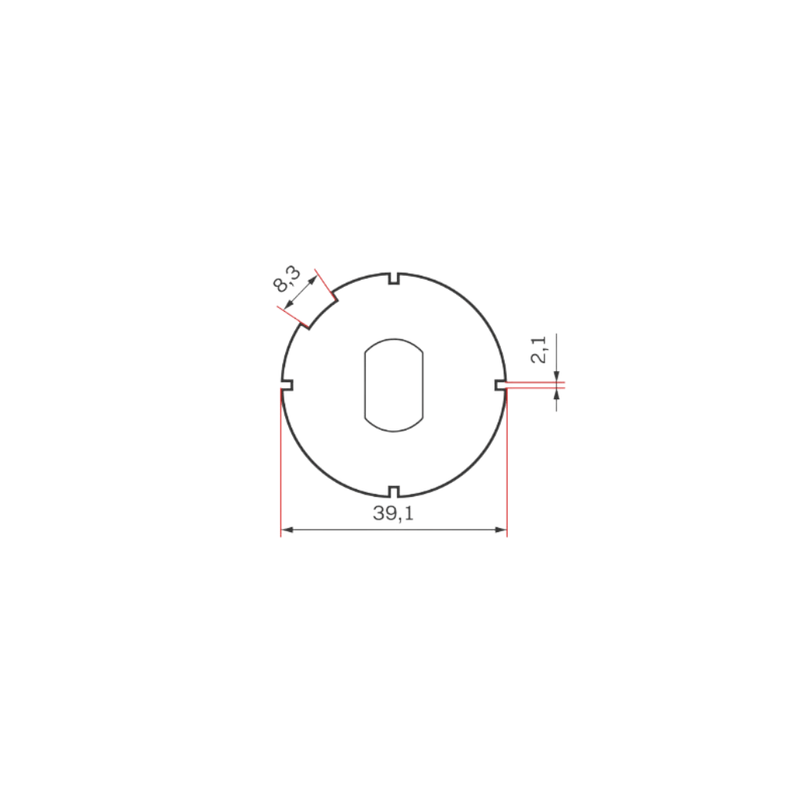 Yooda Rolladen Yooda Adapter und Mitnehmer für Rindwelle Ø40 für Antriebe 35 Serie (A TYP)