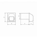 Yooda Rolladen Yooda Gurtführung 14mm ohne Bürste 002524A 002520A