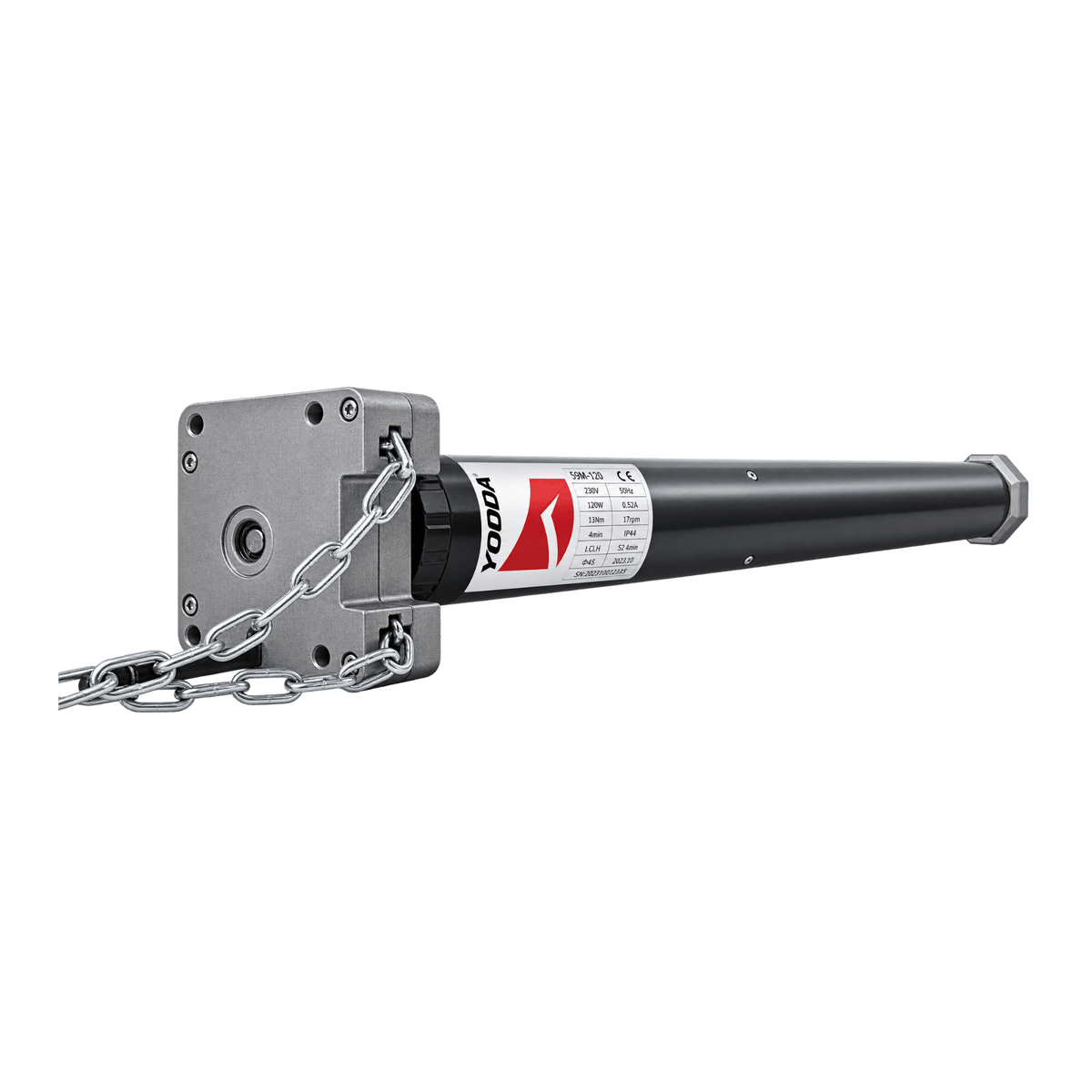 Yooda Rolladen Yooda Rohrmotor 59 M 120 Nm 9 RPM NHK mit Kettengetriebe