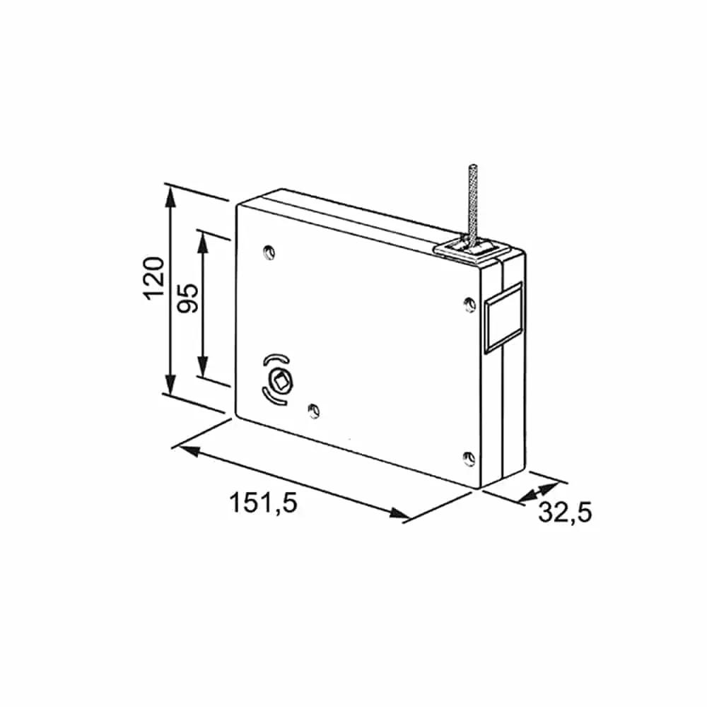 Aluprof Kurbel Schnurwickler Ø 4,5mm mit Handkurbel Set