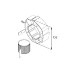 Aluprof Rolltor PWA70 Befestigungsring der Sicherungsfeder asymmetrisch PWA70