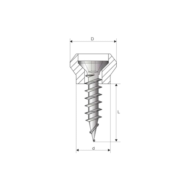 Ejot Rollladen Ejot Nippel-Schrauben 12mm zur Befestigung von Führungsschienen RD-6