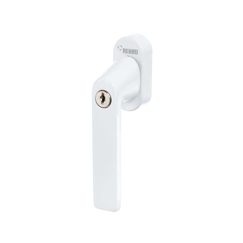 Rehau Fenstergriff Linea Abschliessbar mit Secustik Weiss