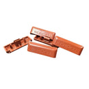 Schüco Wasserschlitzkappen in Mahagoni RAL 8016