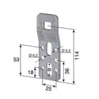 Selve Motorlager für Rollladenfertigkästen 12mm 281910 