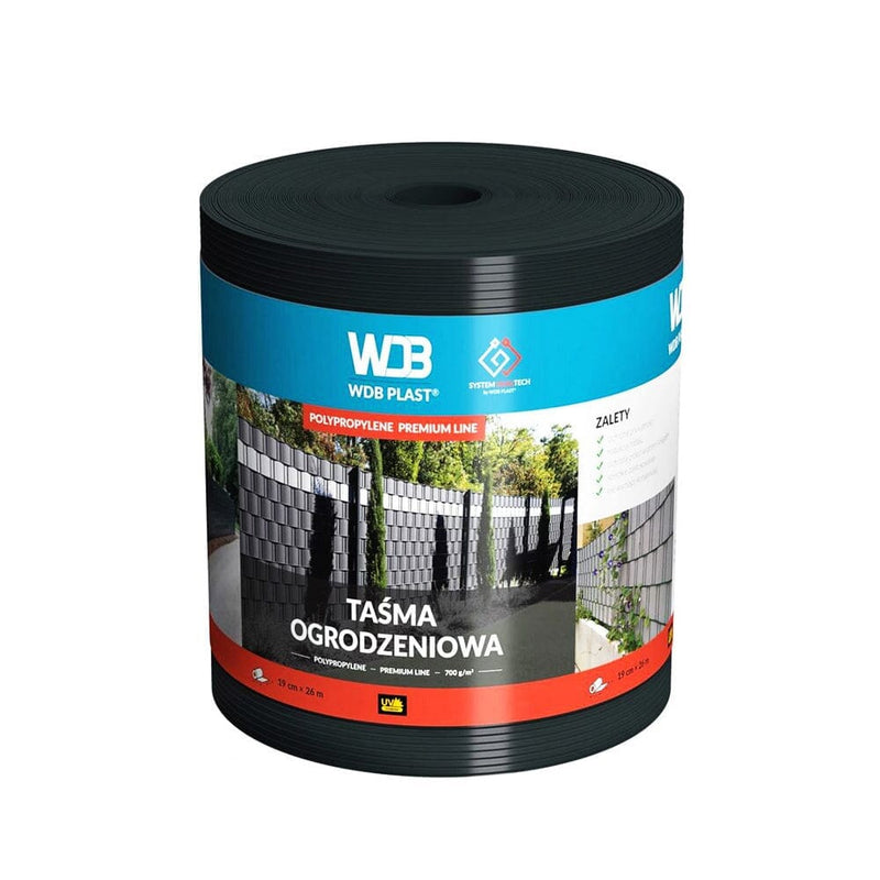 WDB Plast Sichtschutzband PVC Premium Line 190mm