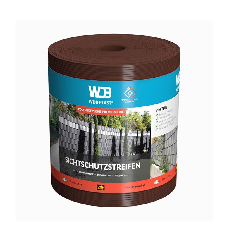 WDB Plast Sichtschutzband PVC Premium Line 190mm