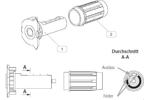 Aluprof Jalousien Aluprof Jalousien Rollo Federmechanismus