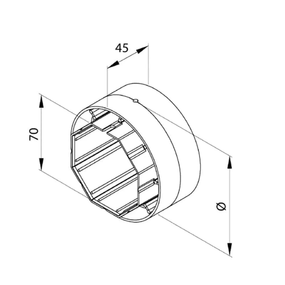 Aluprof Rolladen Aluprof Adapterring für Durchmesseränderung von 70 bis 101mm