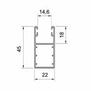 Aluprof Rolladen Aluprof ALU Führungsschiene PP45