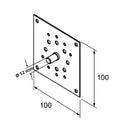 Aluprof Rolladen Aluprof Antriebsbefestigungsplatte 100x100mm