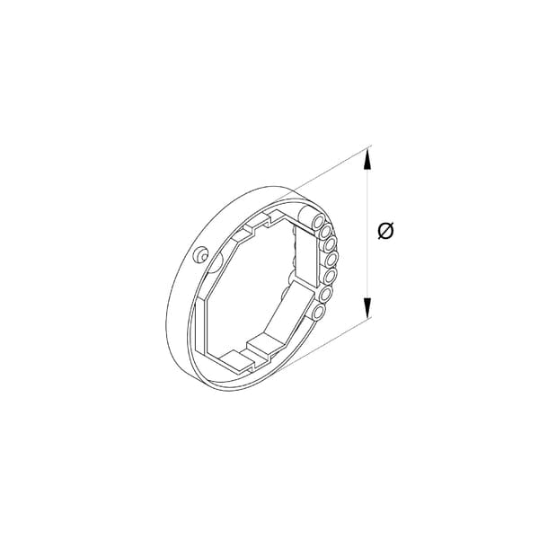 Aluprof Rolladen Aluprof Befestigungsring 98mm der Hochschiebesicherung SW70