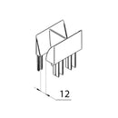 Aluprof Rolladen Aluprof Doppelter Einlauftrichter SLD60/12