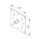 Aluprof Rolladen Aluprof Lagerplatte für Kurbelmechanismus ACEC