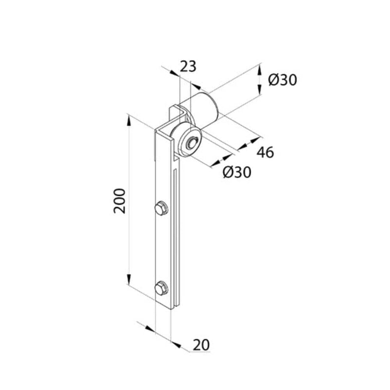 Aluprof Rolladen Aluprof Metall-Polyamid Einlaufrolle RPK PP89 PPW110