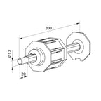 Aluprof Rolladen Aluprof PVC Kapsel SW70 mit verstellbarem Stift