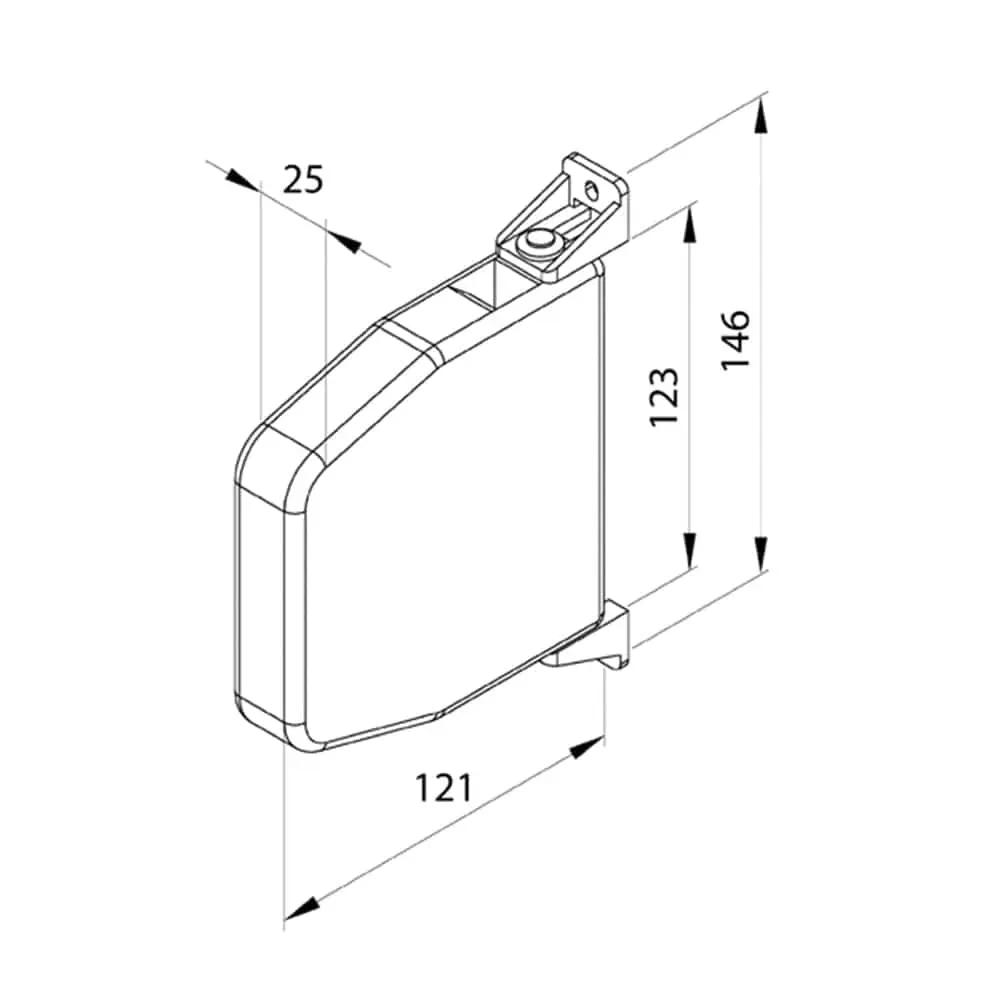 Aluprof Schnurwickler für Ø 4,5mm Schnur bis 3,8m