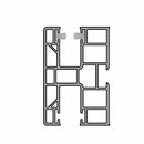 Aluprof Rolladen Weiß (ähnlich RAL9016) / 50cm Aluprof PVC Mini Führungsschiene PPD60/12