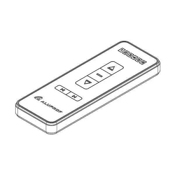 Aluprof Rolladen Weiss Aluprof Handsender AC140-06C 6-Kanal