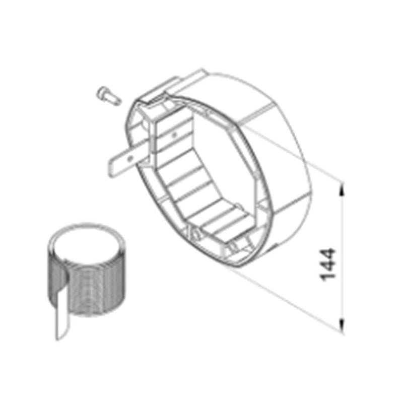 Aluprof Rolltor Aluprof PWA102 Befestigungsring der Sicherungsfeder asymmetrisch