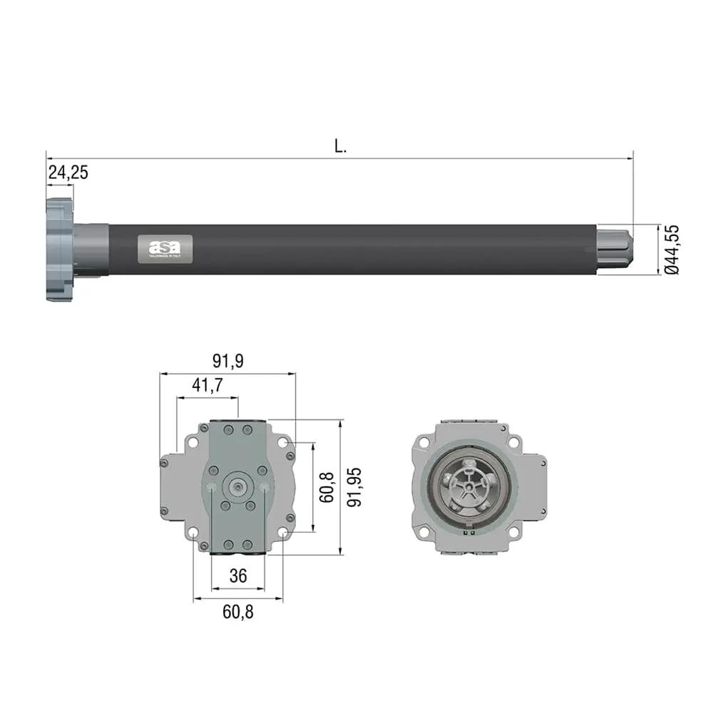 ASA Rolladen ASA Rolladenmotor Davinci 50 MO 20/17 NHK