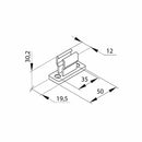 Cherubini Rolladen Cherubini Kurbelhalter für Rolladen Markisen Kurbelstange RAL 9016