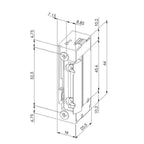 Dorcas Tür Dorcas E-Öffner mit Tagesentrieglung D-41.D/FLEX 16,5mm