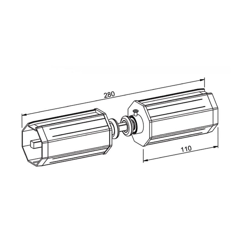 Eckermann Rolladen Eckermann Kupplung mit Mini-Kugellager 28mm für SW60