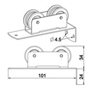 Eckermann Rolladen Eckermann Rolltor Kettenleitrolle mit Winkel