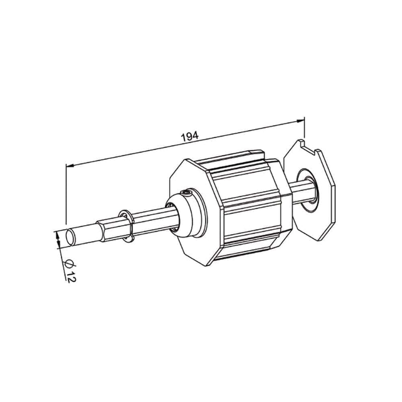 Eckermann Rolladen Eckermann Universal Wellenbolzen SW60 mit Sprengring