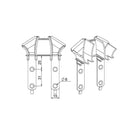 Eckermann Rolladen Universal Einlauftrichter H364 zum Schrauben oder Nieten