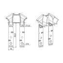 Eckermann Rolladen Universal Einlauftrichter H364E zum Schrauben oder Nieten