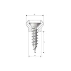 Ejot Rolladen Ejot Nippel-Schrauben 12mm zur Befestigung von Führungsschienen RD-5