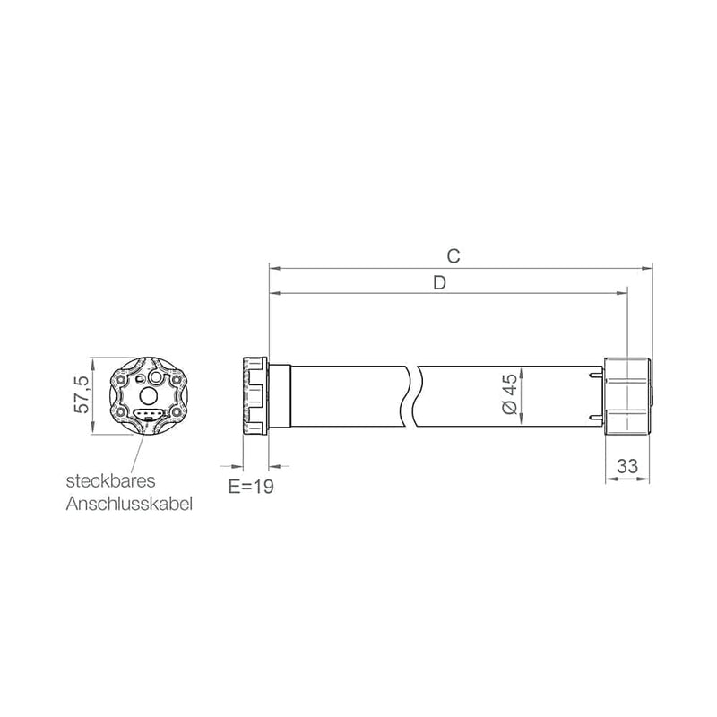 Elero Rolladen Elero Rolladenmotor RolMotion/D+ M20 SH 20Nm