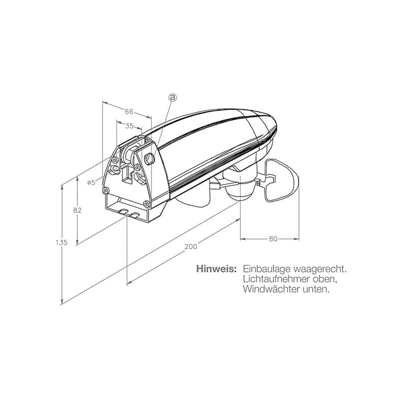 Elero Rolladen Elero Ventero-868 Solar Funk Windsensor