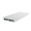 Exte Fenster Weiss / 100cm Exte PVC Deckleiste 20/7 mit Nase und Selbstklebend