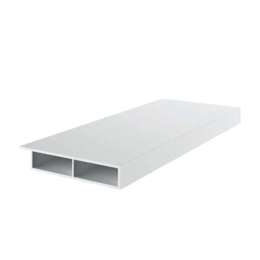 Exte Fenster Weiss / 100cm Exte PVC Deckleiste 20/7 mit Nase und Selbstklebend