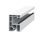 Exte Rolladen Weiss / 100cm Exte PVC-Maxi Einzelführungsschiene 50811