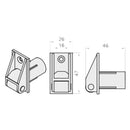 Fenstergigant Rollladen Steckleitrolle ohne Bürste 14mm für Vorbaurollladen