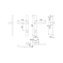 FKS Tür FKS Türgarnitur mit Rollladengriff 30AR/1006