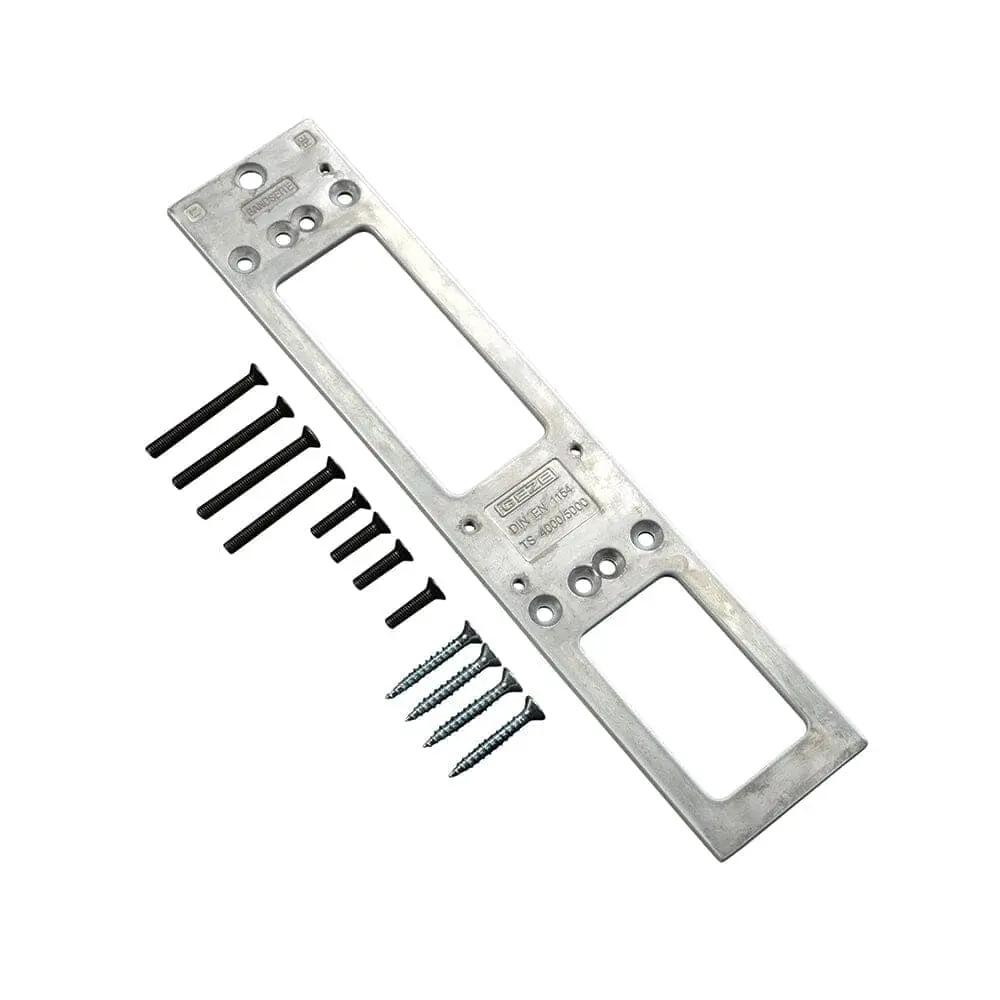 GEZE Tür GEZE Montageplatte TS 5000 TS 4000 RAL 9016 Weiss 068627