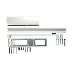 GEZE Tür GEZE Türschliesser TS 3000 V mit Gleitschiene und Montageplatte RAL 9016