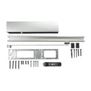 GEZE Tür GEZE Türschliesser TS 5000 mit Gleitschiene, Montageplatte und Feststelleinheit Silber