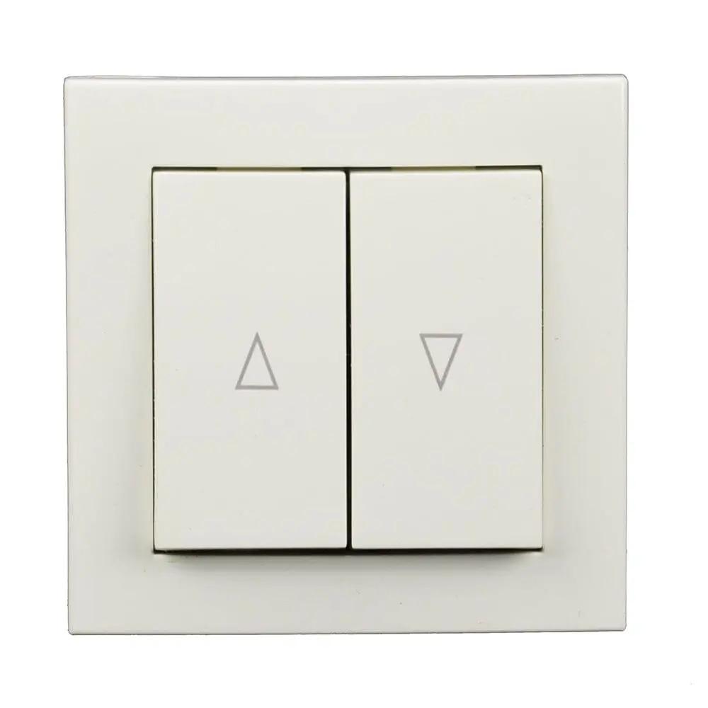 Inprojal Rollladen Inprojal Lenora Doppelwipptaster Ultraweiss 6428/1D UW