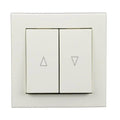 Inprojal Rollladen Inprojal Lenora Doppelwipptaster Ultraweiss 6428/1D UW