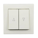 Inprojal Rollladen Inprojal Lenora Doppelwipptaster Ultraweiss 6428/1D UW