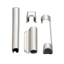 Maco Fenster Maco Abdeckkappen 4teiliges Set - Silber