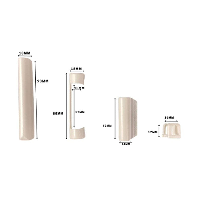 Maco Fenster Maco Abdeckkappen 8teiliges Weiss Set