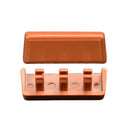 Markenlos Fenster 10 Stück Wasserschlitzkappen Entwässerungskappen in Eiche Gold RAL 8003 Set